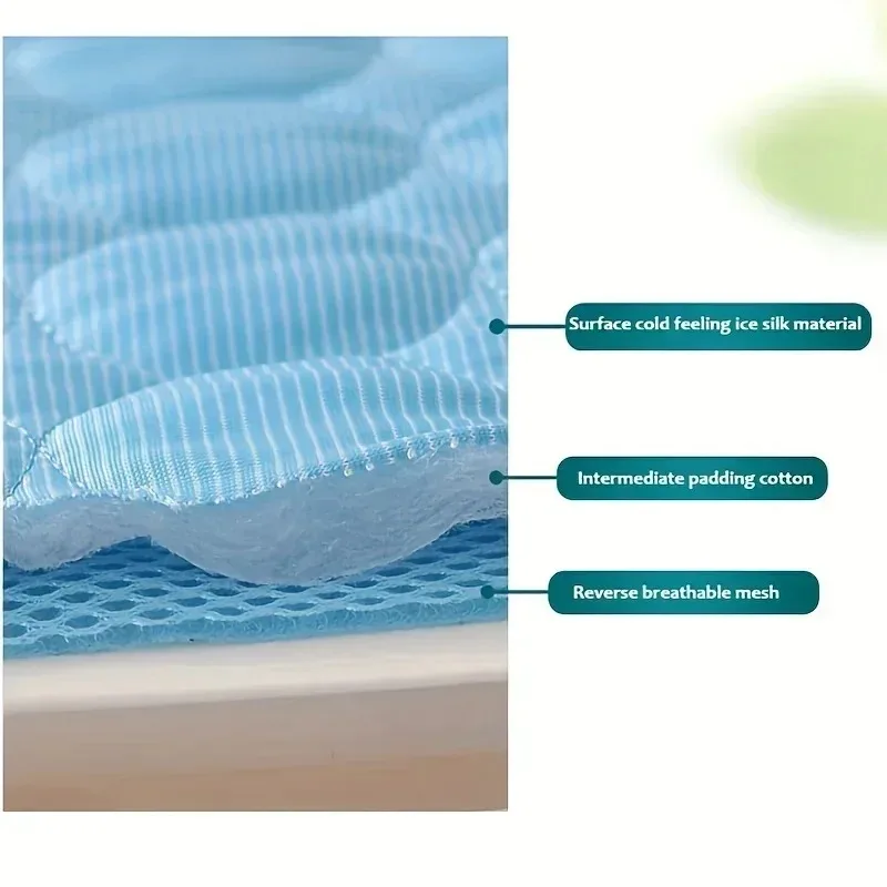 Pet cooling pad Summer Cat and dog sofa Pad Soft Ice Silk Cold Feel Nest pad Summer dog cooling Dog bed