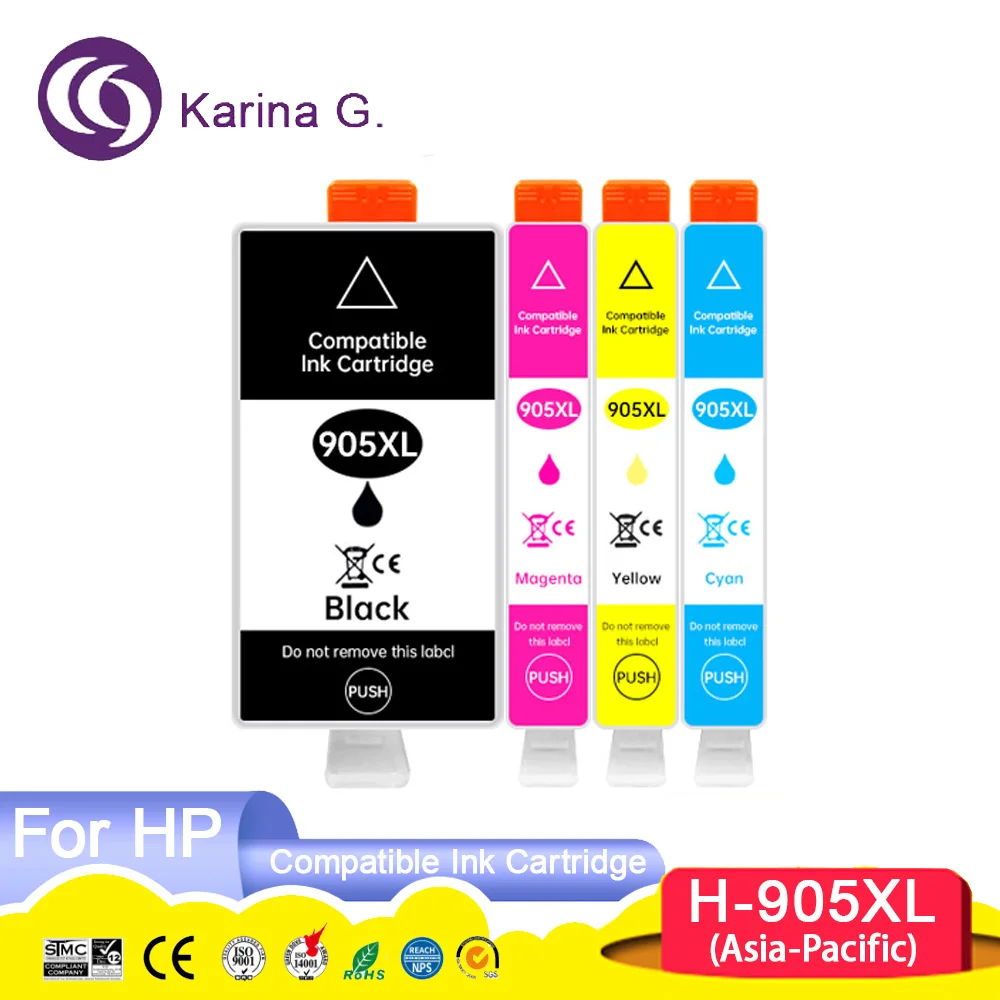 905XL 905 909 XL 909XL Premium Color Compatible InkJet Ink Cartridge for  Office