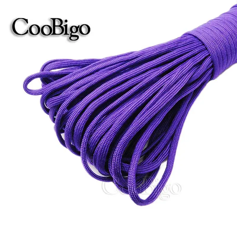 Durable 4mm Solid Color Parachute Cord for DIY Craft and Bracelet Making