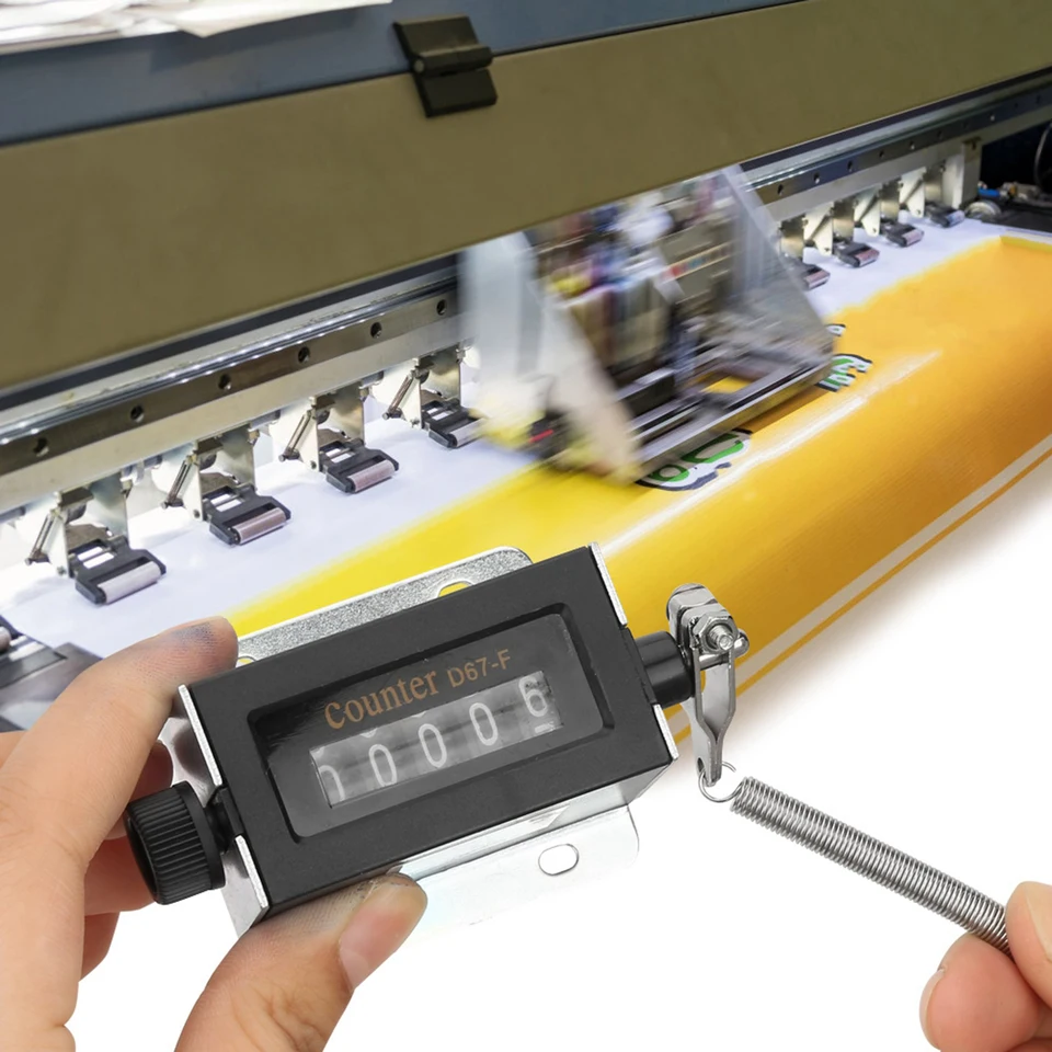 Contatore Manuale Meccanico A 5 Cifre D67-F - Azzerabile, Per Conteggio Industriale