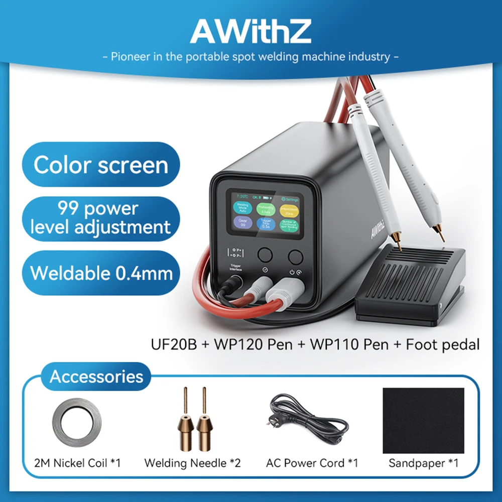 UF20B Energy Storage Super Farad Capacitor Spot Welding Machine 18650 Lithium Battery 99-Gears DIY Nickel Sheet Welding Machine 6
