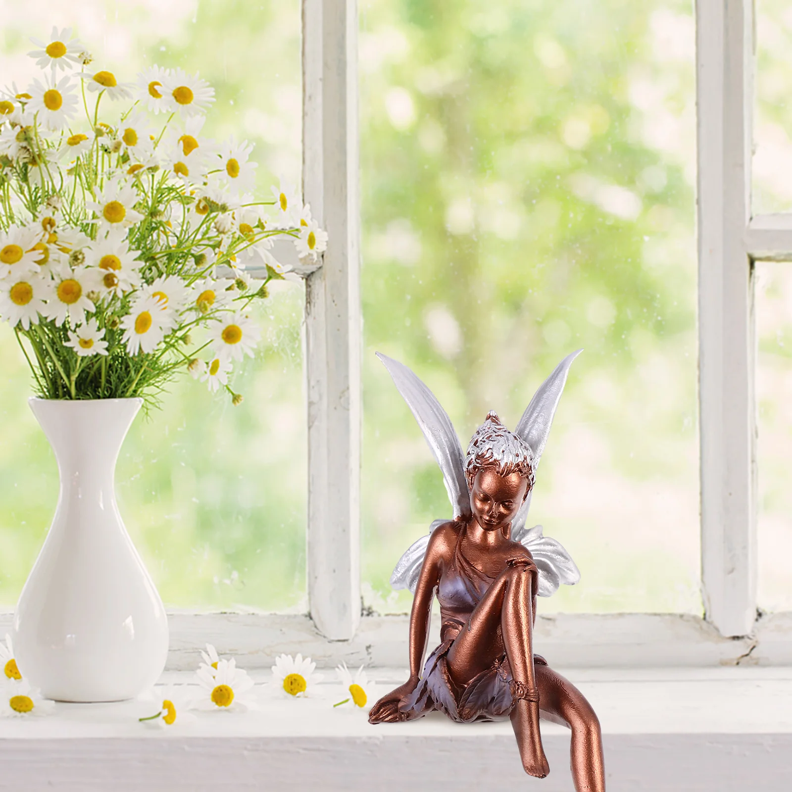 

Flower Fairy Ornament Garden Paper Cup Wedding Decoration Angel Synthetic Resin