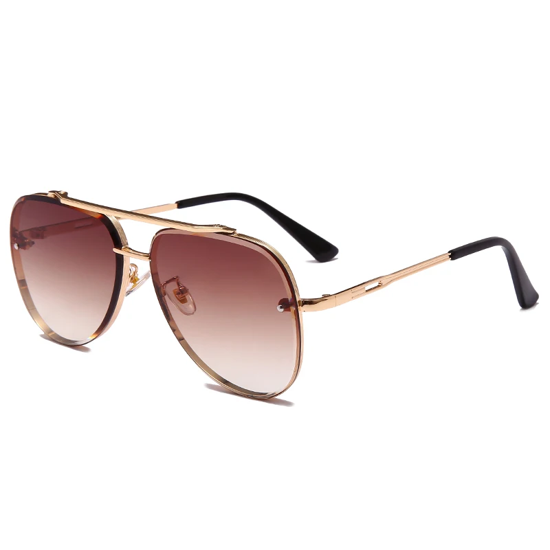 

New Fashion Classic Pilot Sunglasses Cool Men Brand Design Metal Sun Glasses Vintage Women Shades UV400 Oculos De Sol