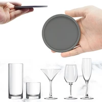 6Pcs 10cm Silicone Coasters Round Heat Resistant Rubber Tea Cup Mat Drink Coffee Mug Glass Beverage Holder Pad Decor Table Mat 3