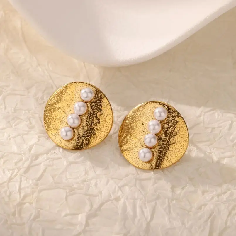 Minimalist Stainless Steel Earrings Gold Jewelry