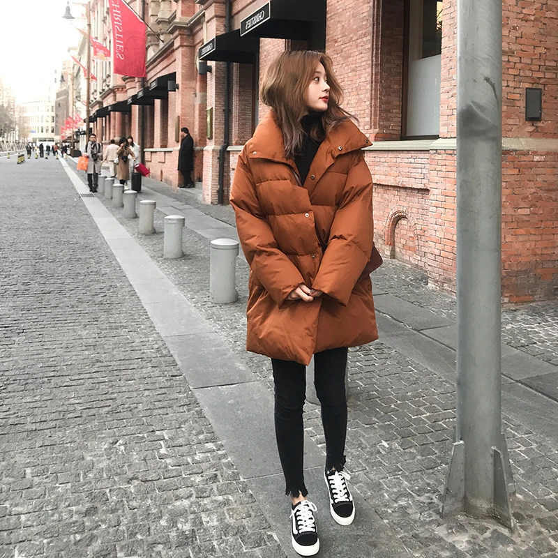 

2024Winter New Korean Loose Women Down Cotton Coat Thick Cotton Coat Loose and Warm Fashion Women Snow Coat Women's Jacket