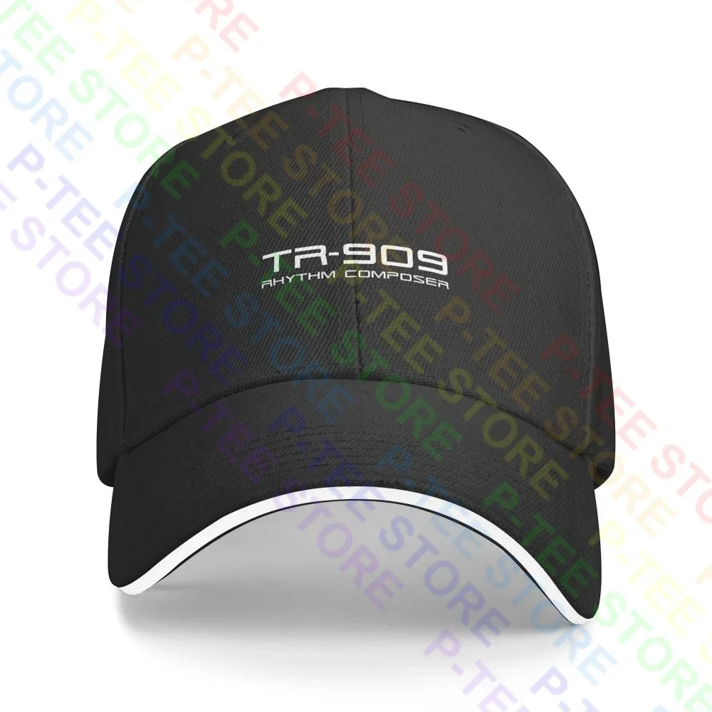 Roland Tr 909 Logo 909 808 303 Sinteticertechno Rave House Sandwich Cap Berretto Da Baseball Trucker Hat Classic