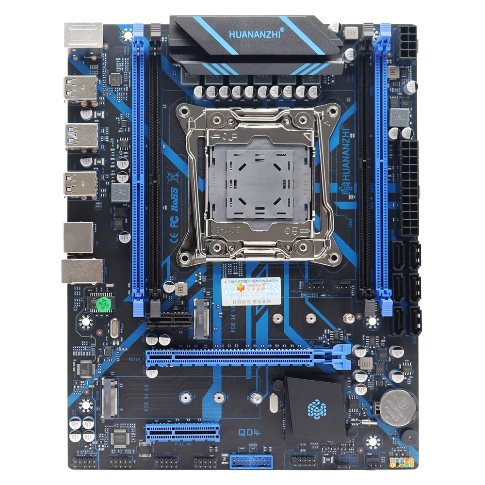 

Материнская плата HUANANZHI X99 QD4 LGA 2011-3 XEON X99 использует Intel E5 2666 v3 DDR4 16 Гб (1 шт. * 16 Гб)