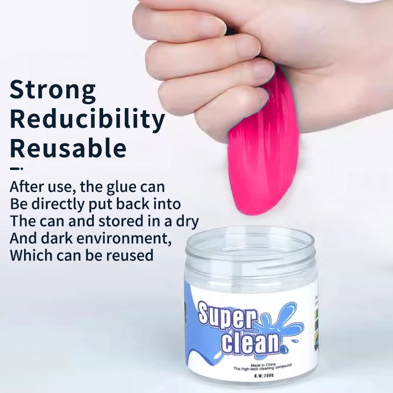 Car Cleaning Soft Gel Slime Magic Cleaner For Cleaning Auto Vent Car Wash Interior Dust Remover Glue Computer Home Clean Tool cleaning gel car cleaning gel car detailing cleaner car cleaning tool