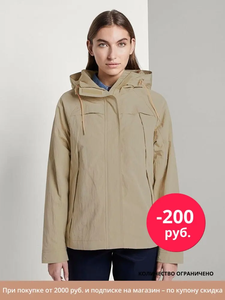 Women's jacket Tom Tailor Jacket Women Retro Zipper Pockets Long Sleeve Short Biker Jackets Autumn Slim Casual Loose Outerwear. clothing spring