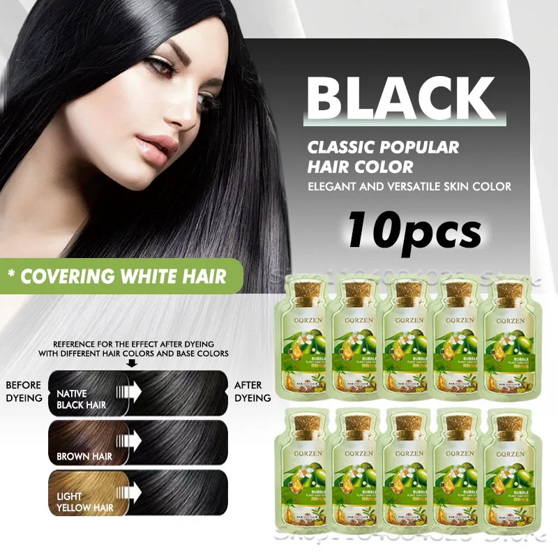 10pcs Natural Black