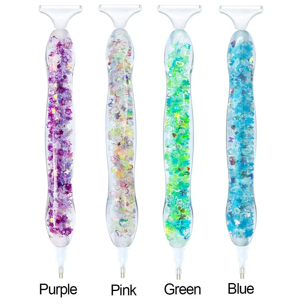 Luminous Point Drill Pen Embroidery Diamond Painting Pens Cross Stitch Luminous Spot Drill Pen Replacement Tips Sewing Accessory
