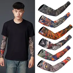 Unisex Flower Arm Sleeves Sportswear Elastic Arm Cover Arm Warmer Running