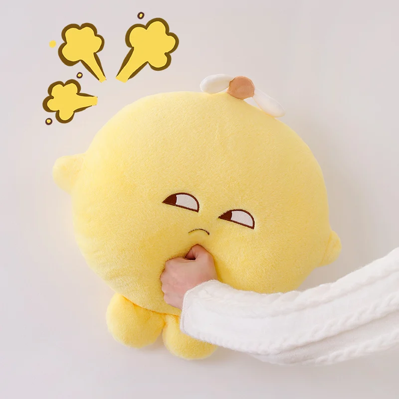 

50cm Yellow Lemon Fruit Toy Throw Pillow Cartoon My Boss Same Style Cushion Lovely Decor for Girls Valentine's Day Gift
