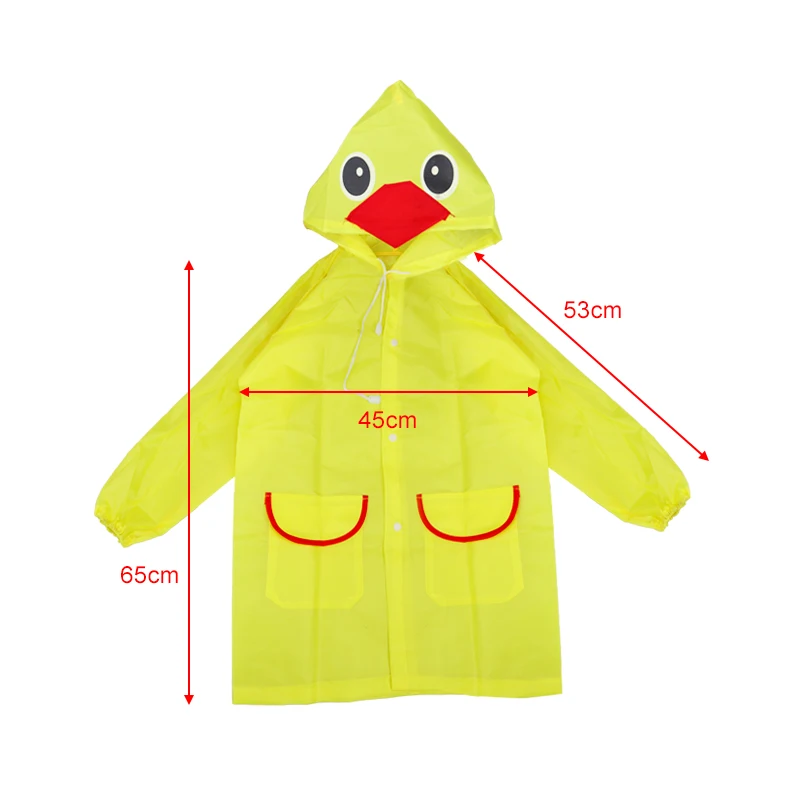 Raincoat Kids Cartoon Animal Style Waterproof Kids Raincoat Baby Children Rain Coat Rainwear raincoat poncho