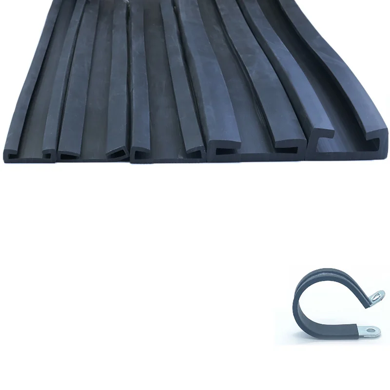 1 Meter Rubber Sealing Strip Clamp Protective Pad er Tank Strap Hoop Mechanical Edge Card Strips Waterproof And Dustproof