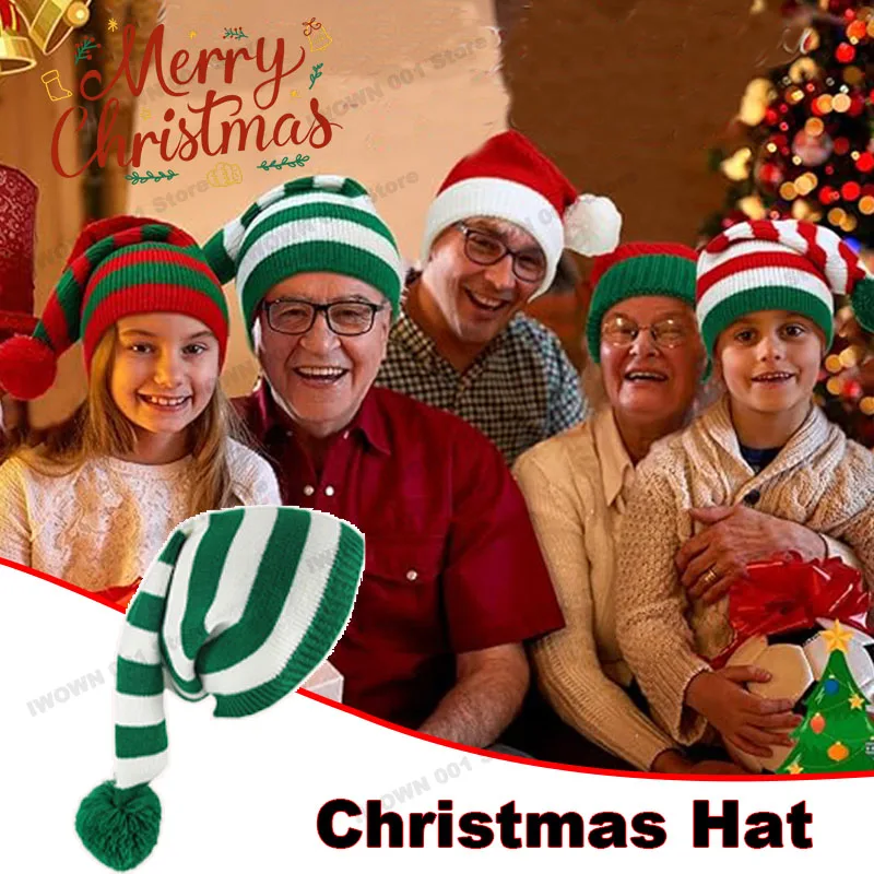 Parent child Christmas Hat Santa Costume Style Festive Beanie for Outdoor Activities Holiday Party Decoration Family Gifts