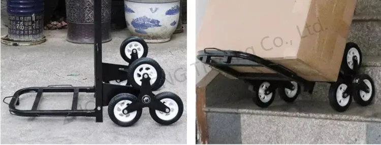 Climb The Stairs of The Hand-pulled Car Network Red Trailer T Logistics Home App