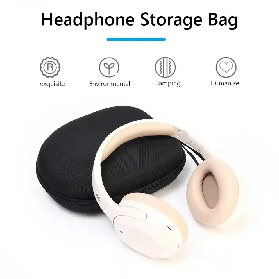 Bluetooth Headset Earphone Hard Case for Sony Headphones Storage Bag Case Portable Travel Shockproof Earbuds Carrying Pouch Bag 2
