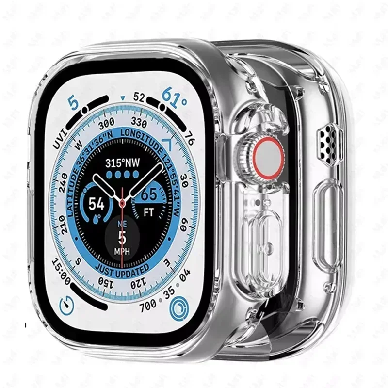 Ultra Protective Soft TPU Bumper Cover Case for Apple Watch with Screen Protector