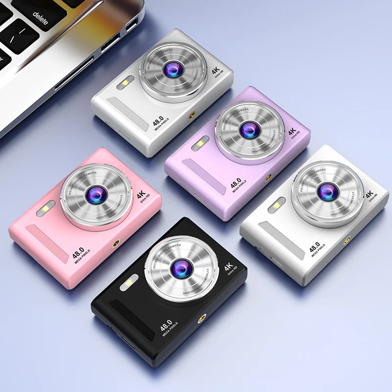 Nouvel appareil photo numérique portable 2026 : mise au point automatique, double caméra, flash, mode selfie, capteur CCD._voghion.com