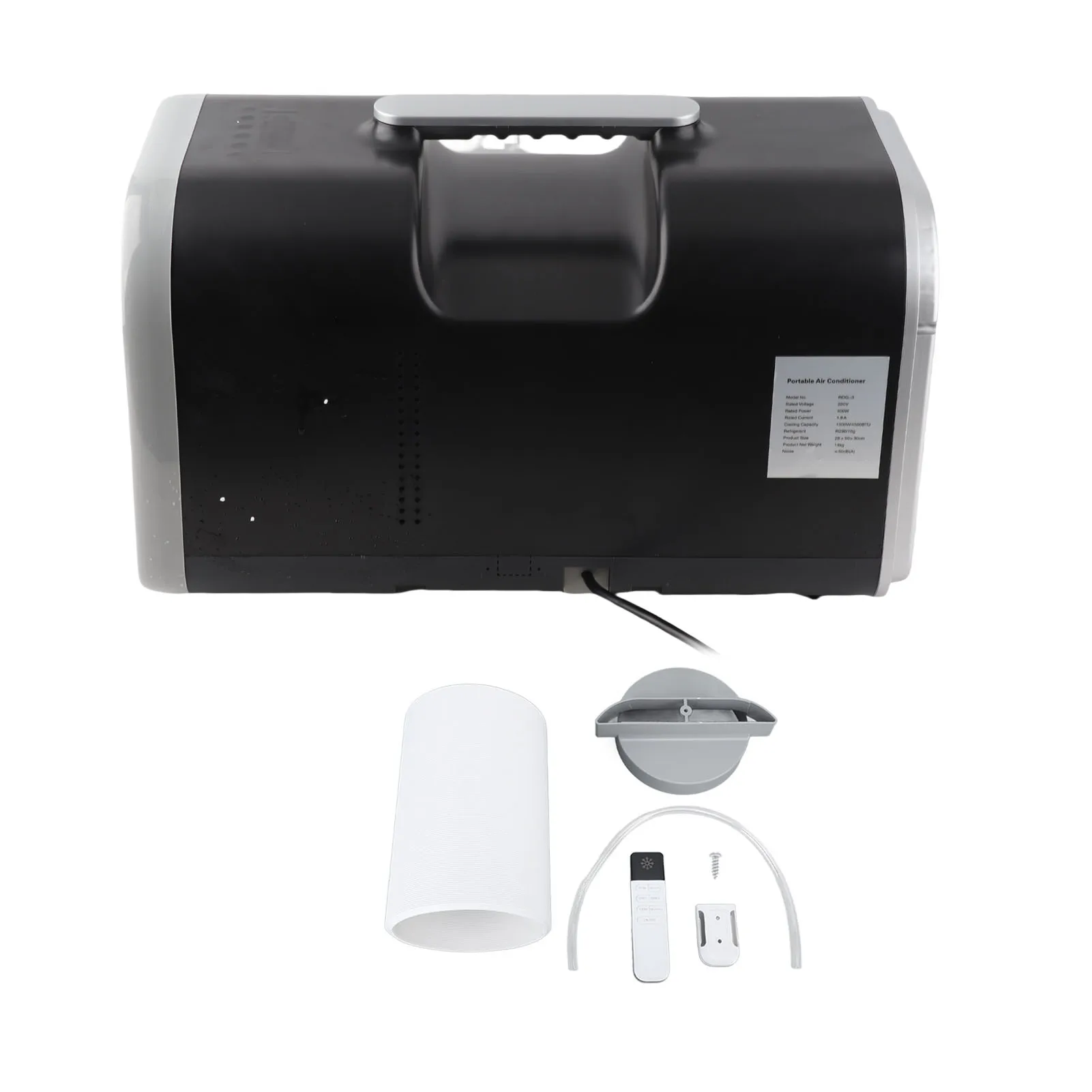 Condicionador de ar portátil duplo inversor 4500BTU economia de energia pequeno refrigerador de ar móvel com controle remoto para acampamento 400W