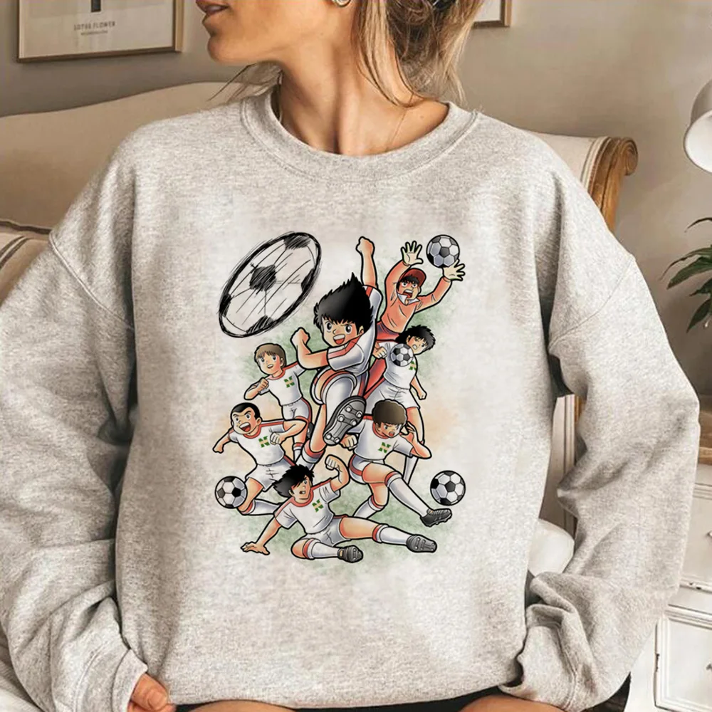 Captain Tsubasa Felpe Con Cappuccio Donna Inverno Kawaii Stile Coreano Sudore Y2K Cappuccio Tira Camicia Con Cappuccio Stile Coreano Femminile