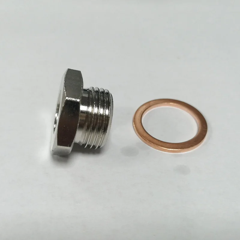 Sensor Connector Exhaust O2 Oxygen Sensor Spacer Reducer Adapter M18 x 1.5mm to M12 x 1.25mm With Copper Gasket 4