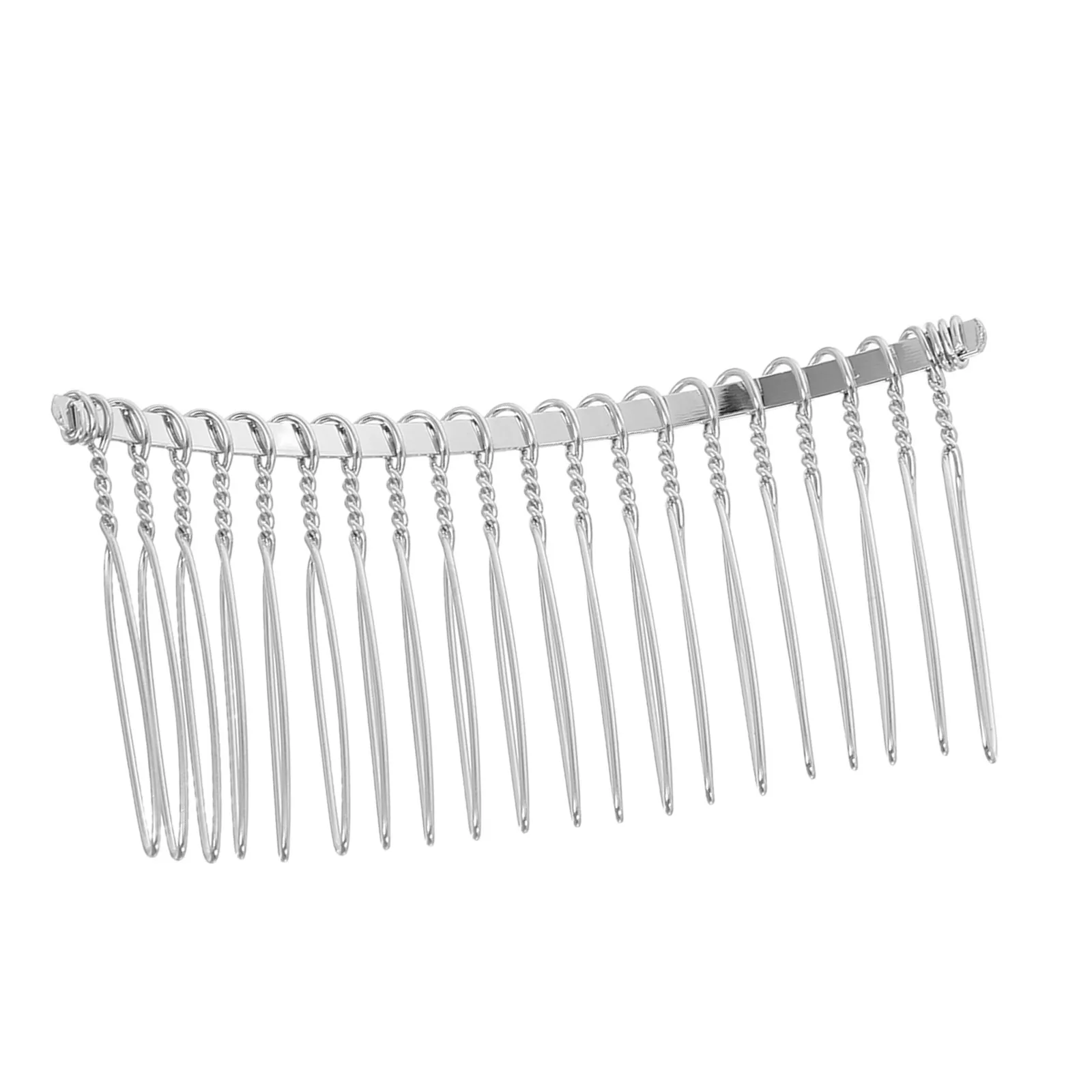 메탈 헤어콤 7.8cm 20齒 와이어 DIY 팬시 신부 웨딩 베일 클립 콤 메탈 헤어핀 (베일 헤드피스용)