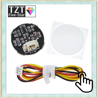 TZT 1/3PCS 12V Kapazitive Touch Schalter Sensor Modul Push Button Berühren Schlüssel Modul Jog Latch mit Relais DC 6-20V 3A – Detail 1