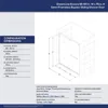 Semi-frameless bypass sliding shower door, black satin, 56-60 x 76,5/16 inches wide. (8 mm) transparent tempered glass 3