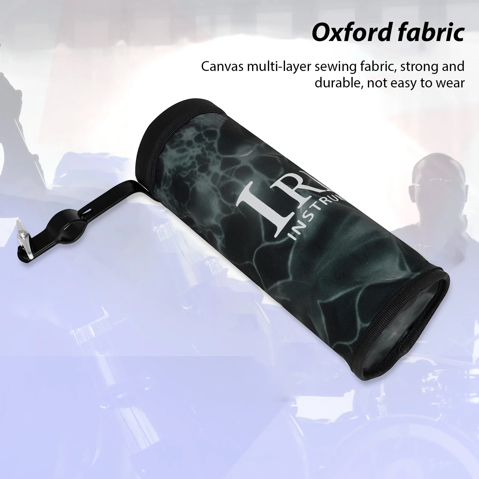 

Portable Drum Stick Bag Storage Bucket Drum Set Drum Stick Barrel with Steel Bracket Removable Oxford Cloth Drum Accessories