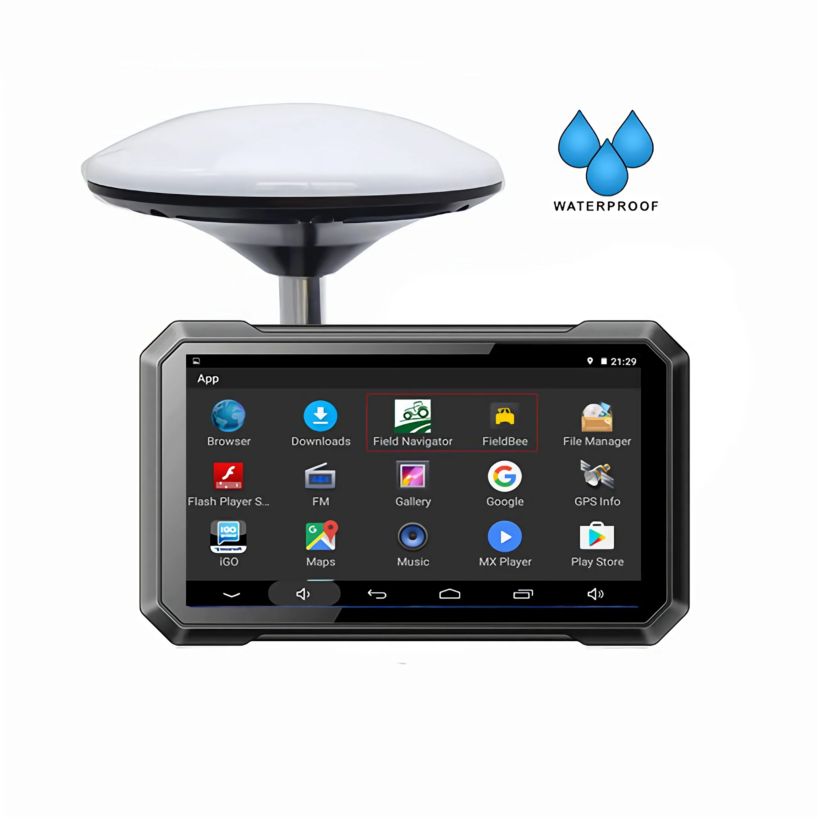 Tractor GPS Durable Field, Tractor with App, Using Agriculture GPS