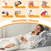 Wedge Pillow 12-in-1 Memory Foam Sleeping Support Pillow Headrest Adjustable Incline Cushion For Acid Reflux, Back Pain, Snoring 4