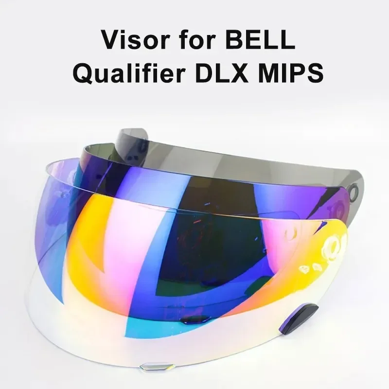 Helmet Visor lens Motorcycle Full Face Helmet Visor Lens Plating Lens for BELL Qualifier DLX MIPS Clickrelease Replacement Face full face multiple colour lens helmets motorcycle motocross cascos para moto unisex kids mans fast racing helmet safety dot