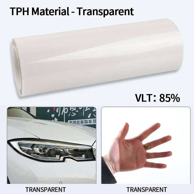 Car Headlight & Taillight & Fog Light Lamp wrap Film Smoke Black TPH PU PPF Protective Film For Car Styling Motorcycle Decorate - Image 16