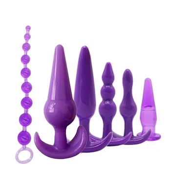 Anal Plug Combination Anal Beads Butt Plug Set Tail Anus Stimulator Pleasure Sex Toys For Women Men Prostate Gay Sex Products 2