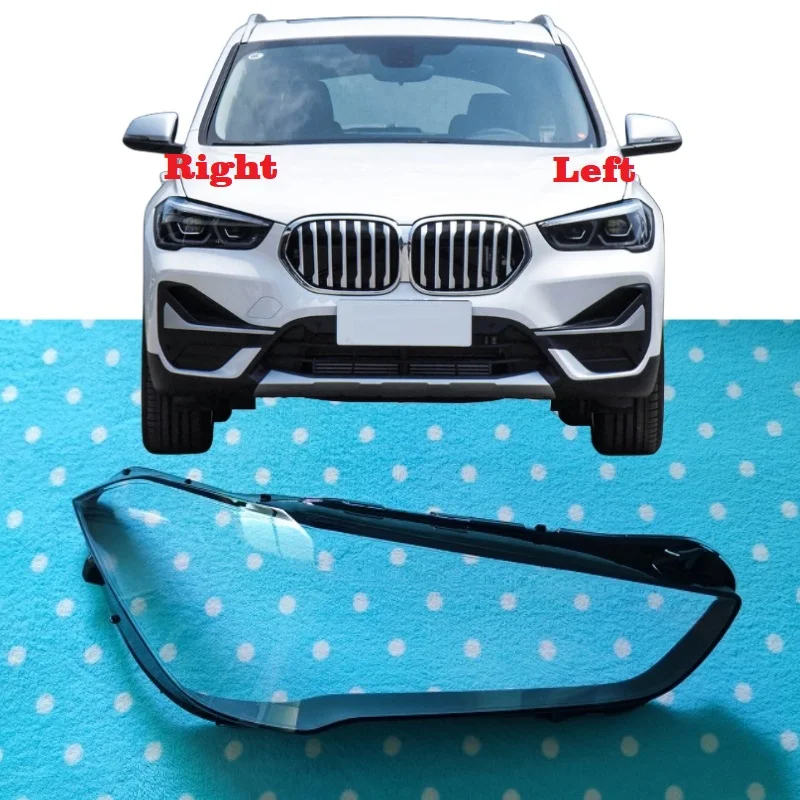 For BMW X1 F48 F49 2020 2021 Headlamp Cover Headlights Shell Lens Plexiglass Transparent Lampshade Replace Original Lamp Shade 1