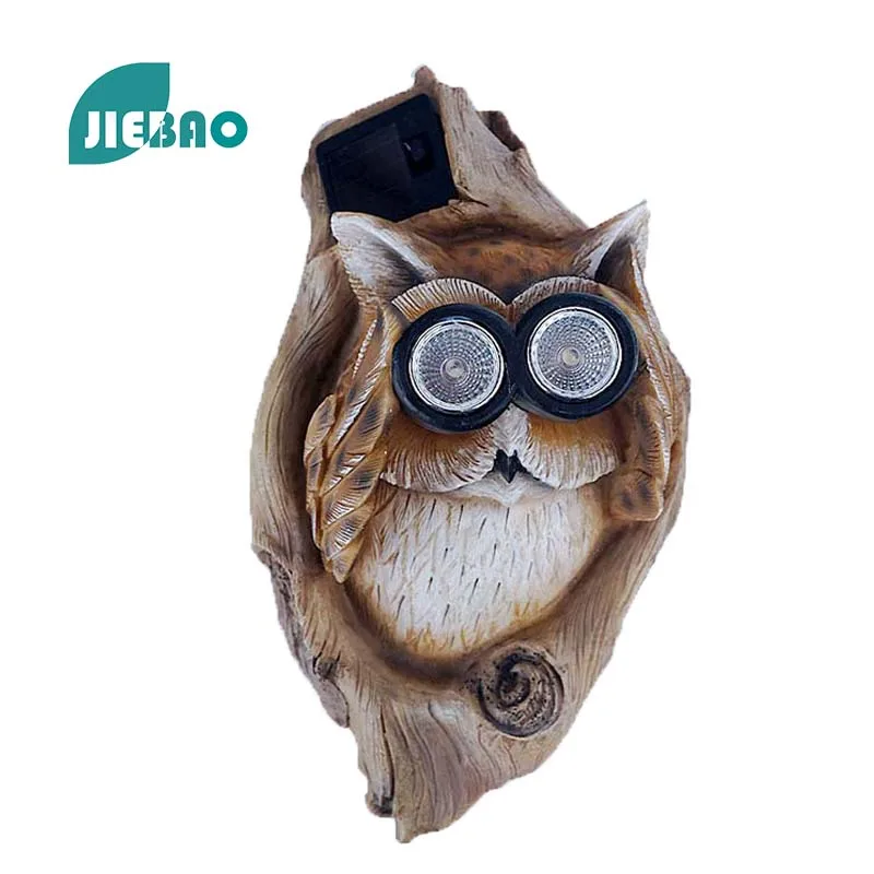 

Resin Statue Telescope Solar Light Owl Nordic Abstract Ornaments For Figurines For Interior Sculpture Room Home Decor