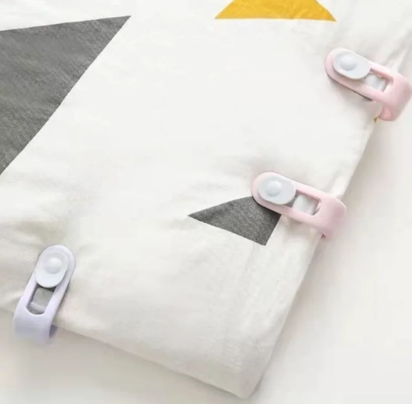 5/1pcs Duvet Clips Non-slip Holder Quilt Blanket Clips Bed Sheet Fixer Sleep Clothes Pegs Cover Fastener Gripper Easy To Unlock