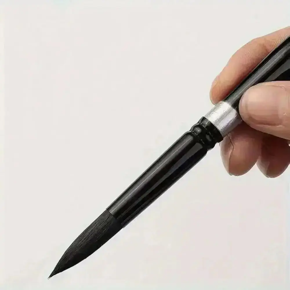 7개/세트 다람쥐털 수채화 브러쉬 라운드/뾰족한 끝 초보자 아티스트 키트 구아슈 페인팅 펜 페인트 브러쉬 세트