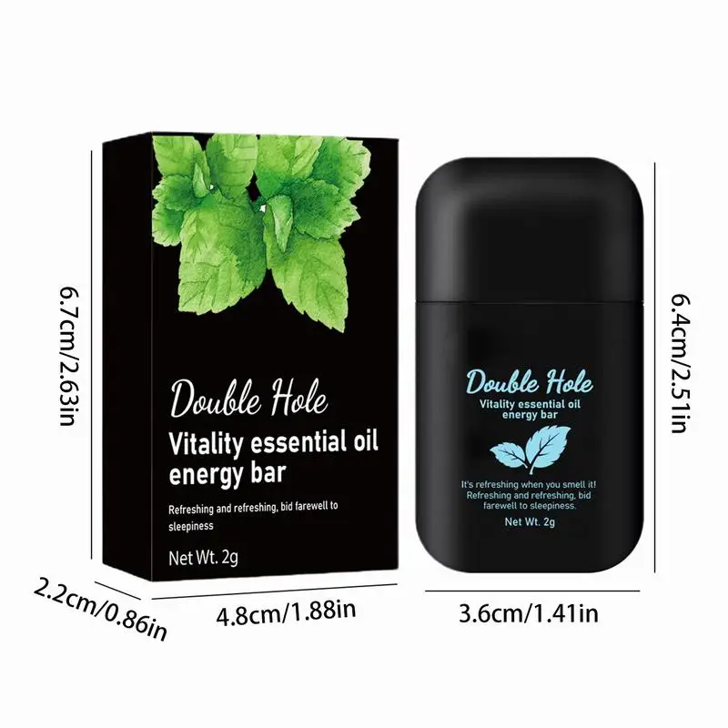 Nasal Inhaler Energizing Energy Bar Aromatherapy Nasal Stick Portable Aromatherapy Inhaler Vitality Energy Oil Bar