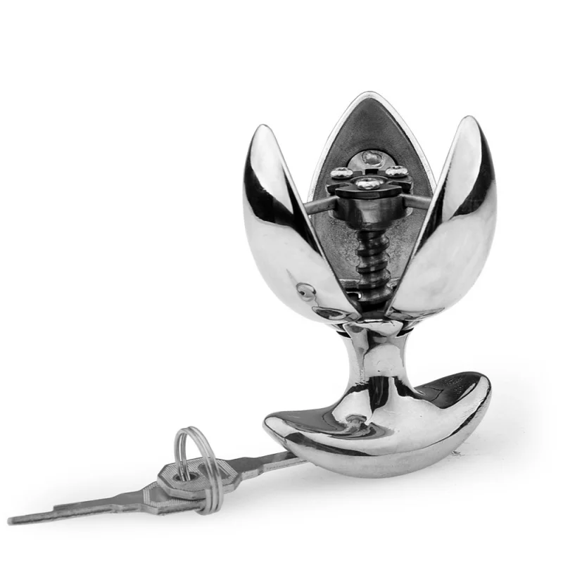 Adult Products Sex Products Anal Lock Chastity Lock Opening and Closing Butt Plug Dilator One Piece smMetal Toys
