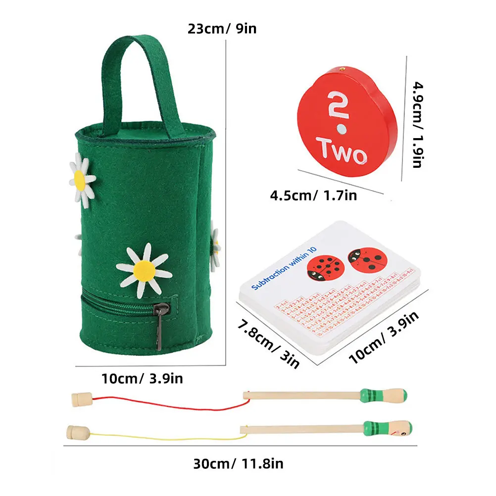 1 세트 어린이 숫자 세기 무당벌레 교육용 몬테소리 수학 학습 인지 발달 학습 보조 재미있는 수학 학습 장난감