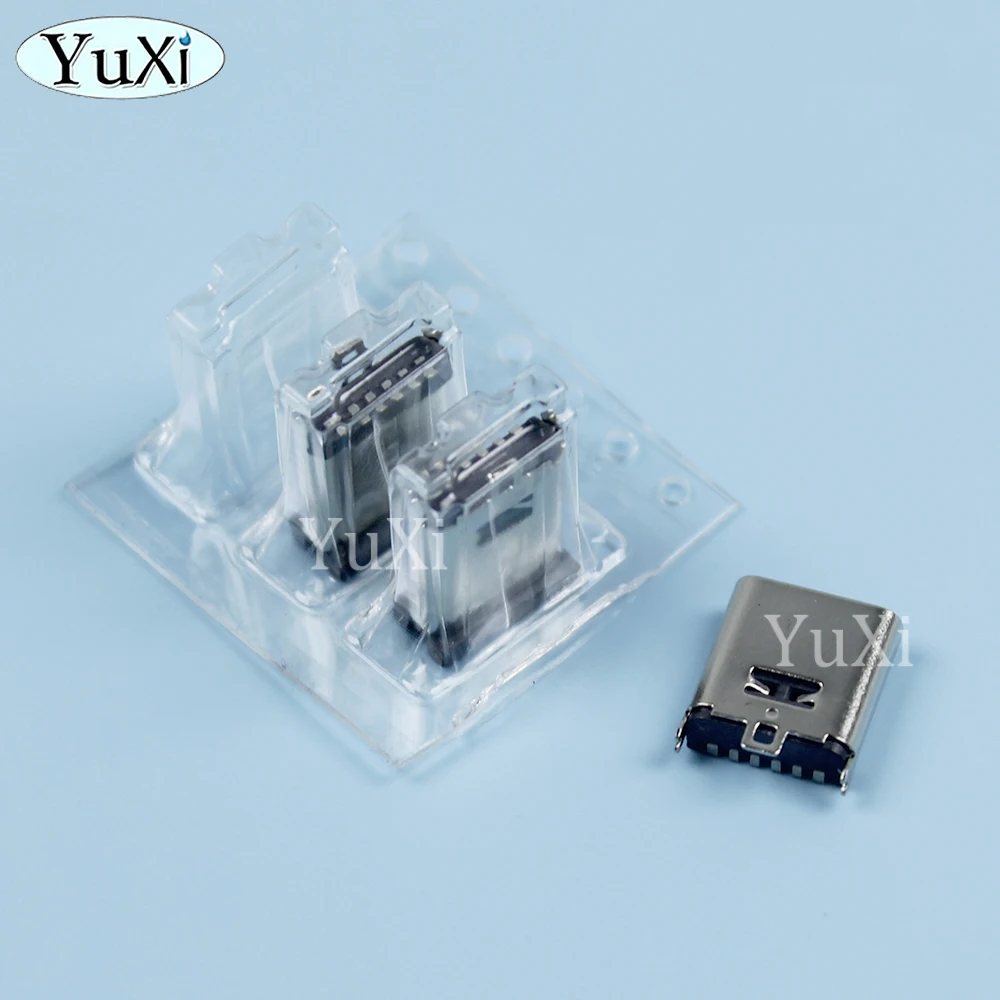 10-Pack USB Type-C Vertical Female Sockets - Fast Charge High-Speed Connectors