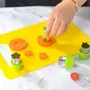 19PCS Montessori Kitchen Tools For Toddlers-Kids Cooking Sets Safe For Real Cooking Toddler Crinkle Cutter Kids Cutting Board 4