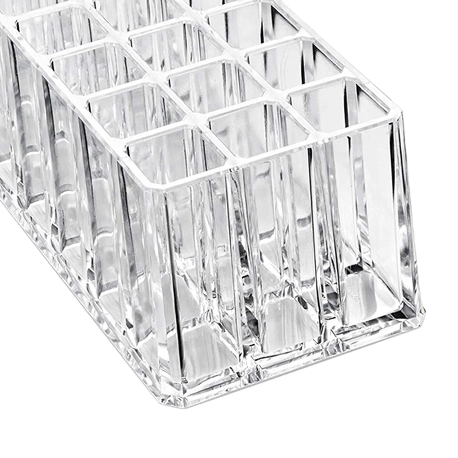 24 Slots Makeup Organizer Lipstick Holder Display Case Clear Lipstick Organizer Makeup Brush Holder Drawer Vanity Bathroom 6