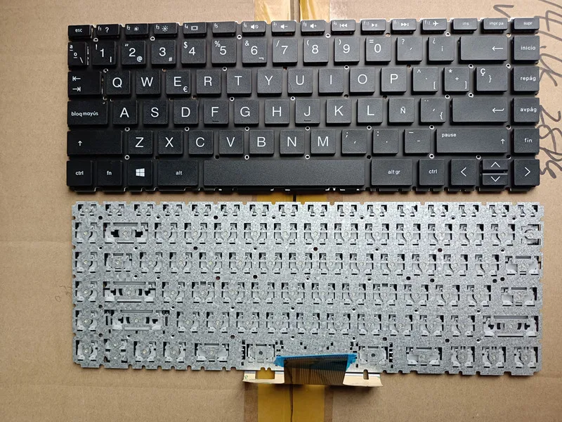 Per Hp Pavilion 14-Bd 14-Cc 14-Cd 14-Da 14-Ce 14-Cf 14-Ck 14-Cm 14S-Dk Tpn-Q188 Q190 Q207 W125 W131 Tastiera Spagnola Senza Retroilluminazione