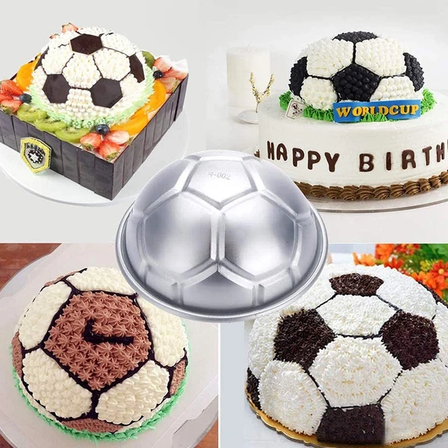 Mini moule à gâteau ballon de football 6 pièces, petits moules à Cupcake en  aluminium, pour Pudding au chocolat en forme de demi-sphère, décoration -  AliExpress