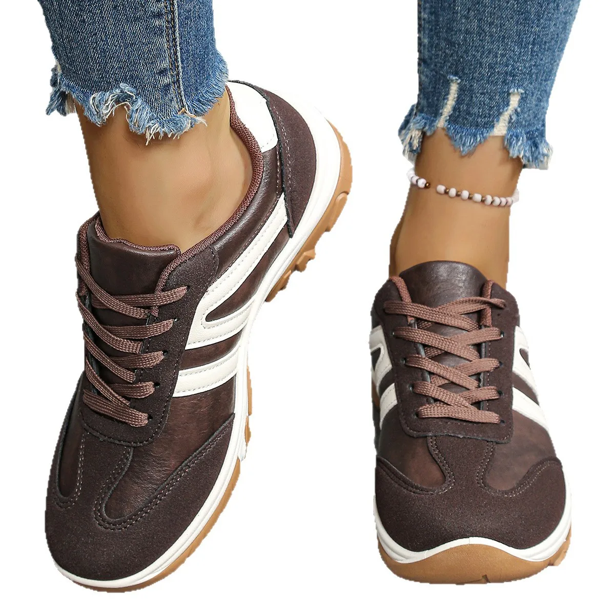Women's Casual Lightweight Breathable Sport Shoes Spring Autumn 2025 New All-match Running Sneakers Zapatos De Mujer Tenis Jeans